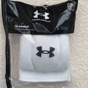 Under Armour White Sports Knee Pads unisex